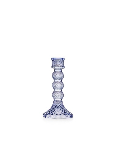 Candeliere Celeste polvere EMÒ Italia Grande – Porta Candela Decorativo 15,5 cm