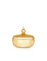 Scatola Decorativa in Vetro Ambra EMÒ Italia Ø14 cm – Contenitore Elegante