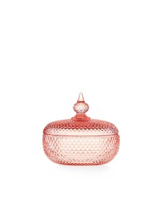 Scatola Decorativa in Vetro Cipria EMÒ Italia Ø14 cm – Contenitore Elegante