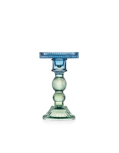 Candeliere in Vetro Blu e Verde – Linea Atena | Elegante Decorazione Casa