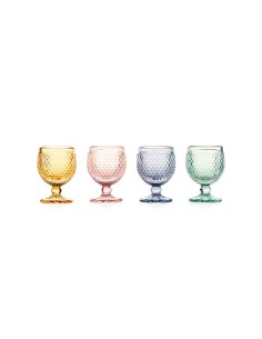 Set 4 Bicchierini da Liquore in Vetro Colorato – Bicchieri Digestivo Eleganti