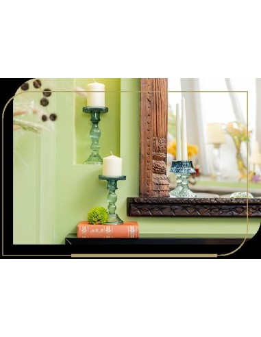 Candeliere in Vetro Rosa Cipria Convivium EMÒ Italia – Porta Candela Decorativo