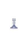 Candeliere in Vetro Celeste Polvere Convivium EMÒ Italia – Porta Candela Decorativo
