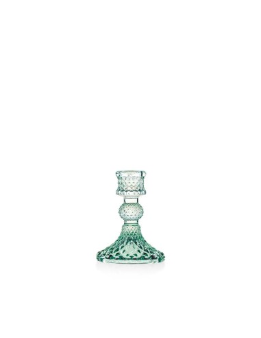 Candeliere in Vetro Verde Convivium EMÒ Italia – Porta Candela Decorativo