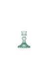 Candeliere in Vetro Verde Convivium EMÒ Italia – Porta Candela Decorativo