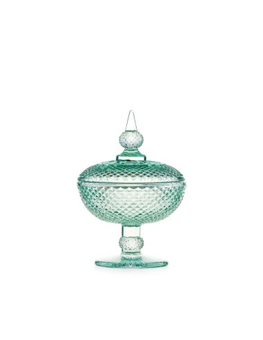 Alzata in Vetro Verde EMÒ Italia – Alzatina Decorativa da Tavolo 12,5 cm