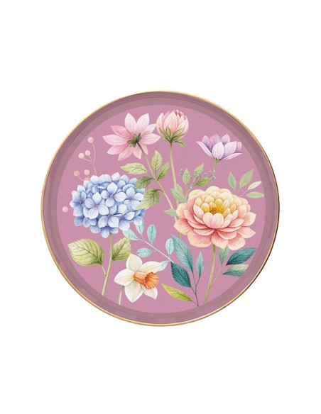 Vassoio Rotondo 38 cm Rosa Fontebasso Summer Time – Vassoio da Servizio