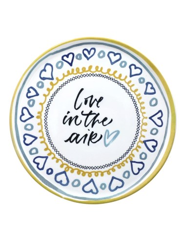 Set 4 Piatti Pizza 33 cm in Porcellana Multicolor – Piatti Grandi Resistenti