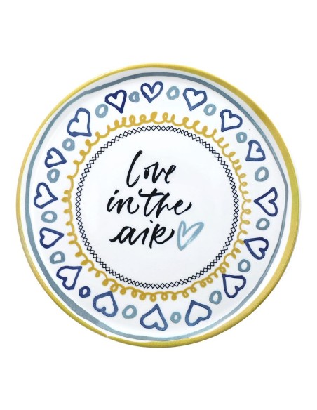 Set 4 Piatti Pizza 33 cm in Porcellana Multicolor – Piatti Grandi Resistenti