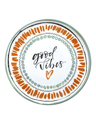 Set 4 Piatti Pizza 33 cm in Porcellana Multicolor – Piatti Grandi Resistenti