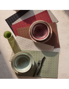 Tovaglietta PVC Grigia 45x30 cm Fontebasso | Tovagliette Lavabili da Tavola