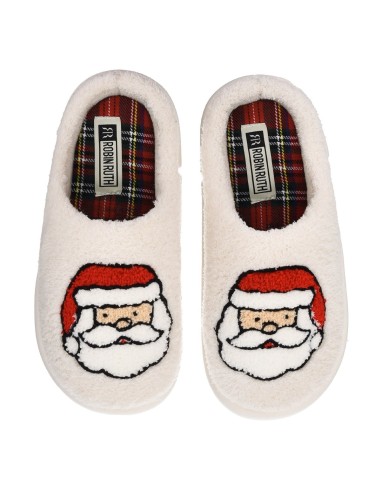 Pantofole Babbo Natale Ecru 38/39 Morbide e Calde Natale