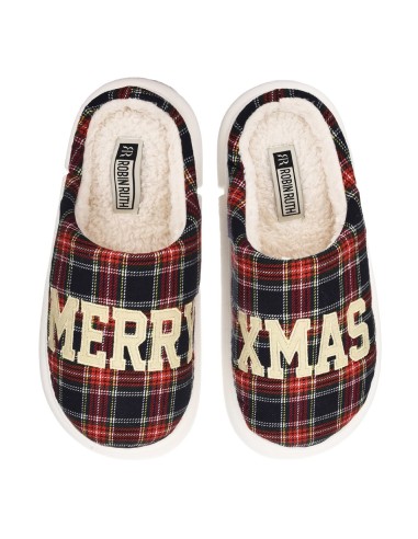 Pantofole Natale Uomo Enesco 44-45 Merry Xmas | Calde Invernali