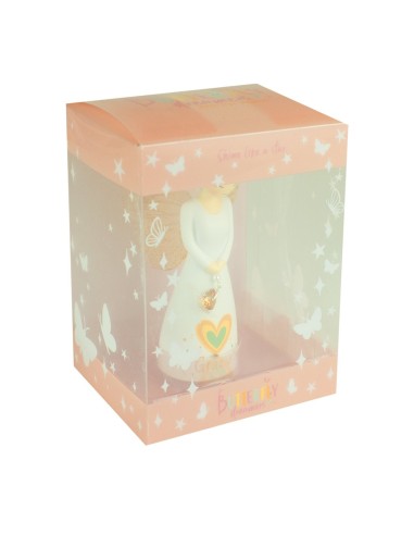 Statuetta Angelo “Grazie” 12,5 cm – Idea Regalo Ringraziamento Elegante