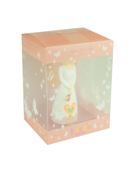 Statuetta Angelo “Grazie” 12,5 cm – Idea Regalo Ringraziamento Elegante