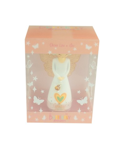 Statuetta Angelo “Grazie” 12,5 cm – Idea Regalo Ringraziamento Elegante