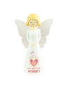 Angelo Un Cuore per Amarti 12,5 cm – Statuetta in Resina Regalo Romantico