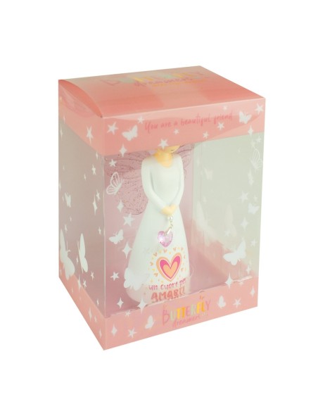 Angelo Un Cuore per Amarti 12,5 cm – Statuetta in Resina Regalo Romantico