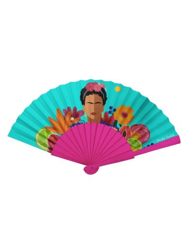 Ventaglio Frida Kahlo in Legno e Tela Decorato – Accessorio Elegante e Artistico