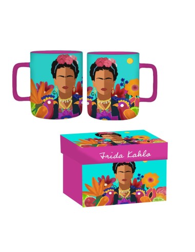 Tazza Mug Frida Kahlo con Scatola Regalo | Tazza Ceramica Artistica