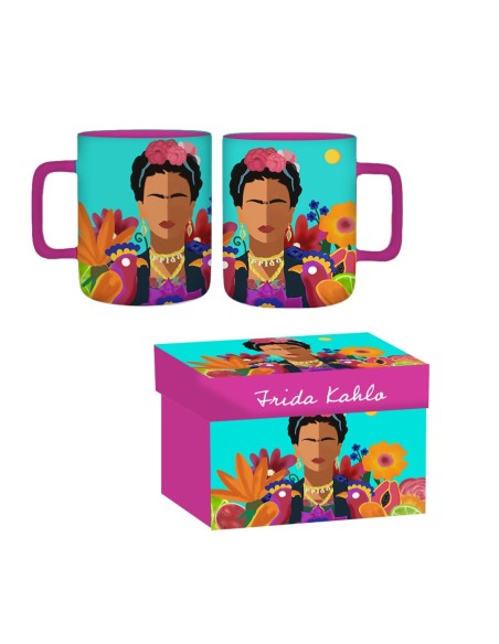 Tazza Mug Frida Kahlo con Scatola Regalo | Tazza Ceramica Artistica