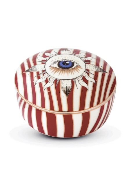 Portagioie tondo Icons Eye in porcellana Pozzi Milano