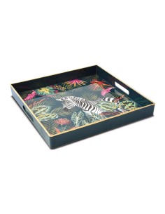Vassoio Sauvage Zebra 33x33 cm in Polipropilene – Design Moderno