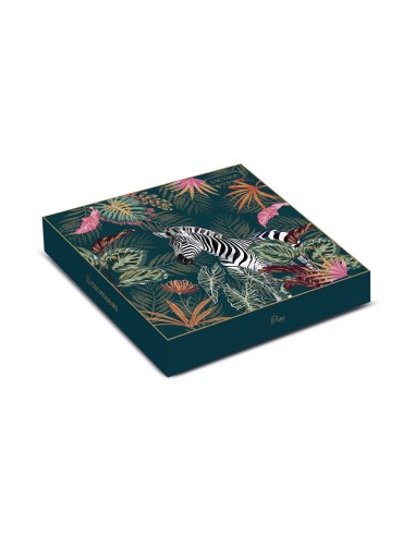 Vassoio Sauvage Zebra 33x33 cm in Polipropilene – Design Moderno