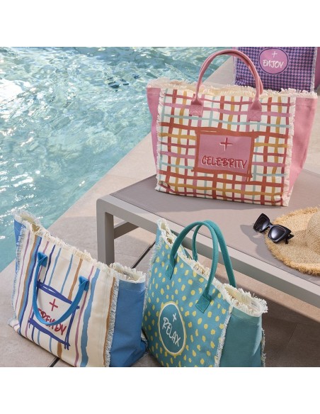 Borsa Mare Verde Good Vibes 36x22 cm in Poliestere – Pratica e Capiente