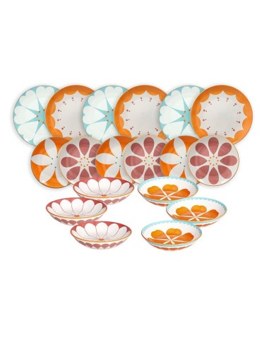 Servizio Piatti 18 Pezzi Madame Multicolor Andrea Fontebasso | Porcellana