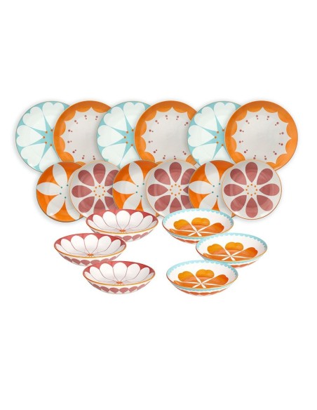 Servizio Piatti 18 Pezzi Madame Multicolor Andrea Fontebasso | Porcellana