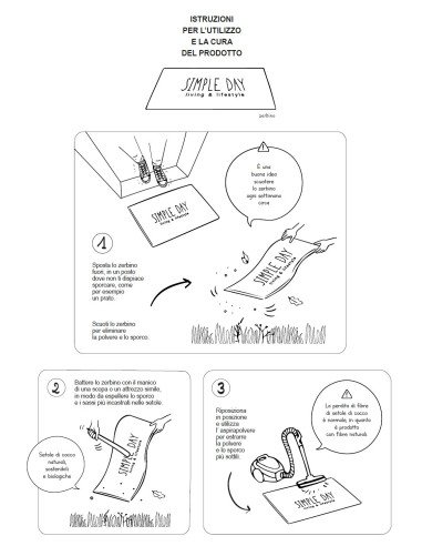 Zerbino Simple Day Fai un Bel Sorriso 45x75 cm | Ingresso Casa