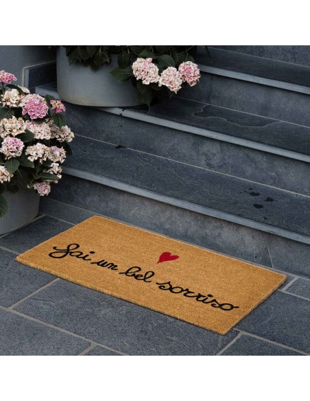 Zerbino Simple Day Fai un Bel Sorriso 45x75 cm | Ingresso Casa