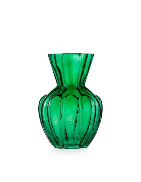 Vaso Tulipano Verde in Vetro Emò 24,5 cm – Vaso Decorativo Elegante