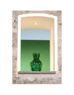 Vaso Tulipano Verde in Vetro Emò 24,5 cm – Vaso Decorativo Elegante 2