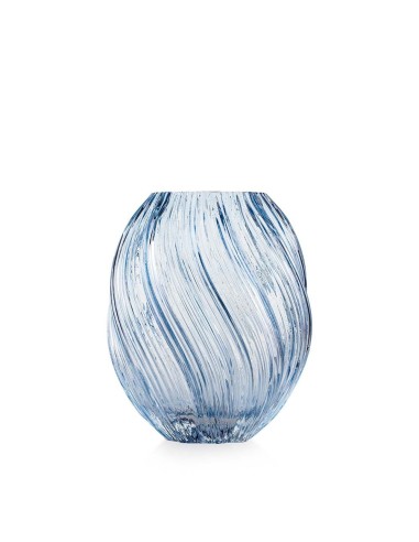 Vaso Spirale Blu in vetro Emò 21 cm