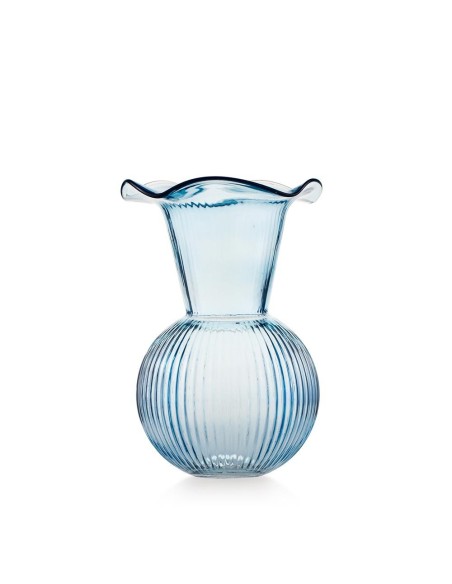 Vaso Bocca larga Blu in vetro Emò 24 cm