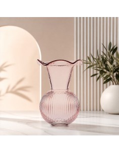Vaso Bocca larga Cipria in vetro Emò 24 cm