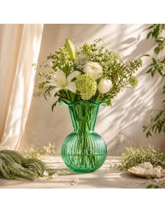 Vaso Bocca larga Verde in vetro Emò 24 cm