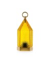 Lanterna Emò Giallo in Vetro 23 cm | Lampada Decorativa Design