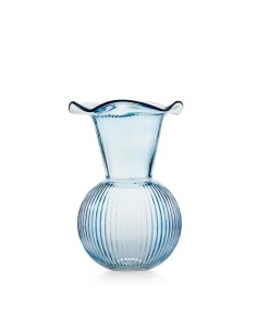Vaso Bocca larga Blu in vetro Emò 24 cm 2