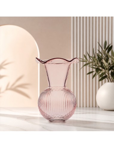 Vaso Bocca larga Cipria in vetro Emò 24 cm