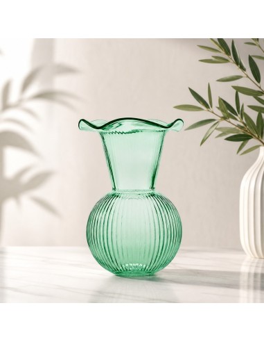 Vaso Bocca larga Verde in vetro Emò 24 cm