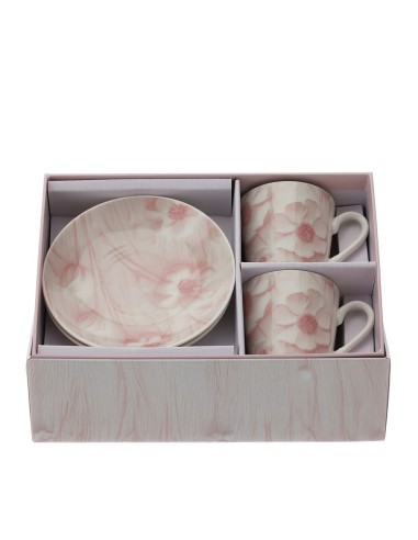 Box 2 tazzine da caffè Canvas rosa Hervit