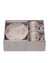 Box 2 tazzine da caffè Canvas rosa Hervit