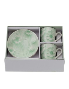 Box 2 tazzine da caffè Canvas verde Hervit