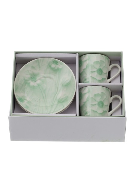 Box 2 tazzine da caffè Canvas verde Hervit