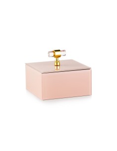 Portagioie piccolo in vetro cipria Jewel Emò