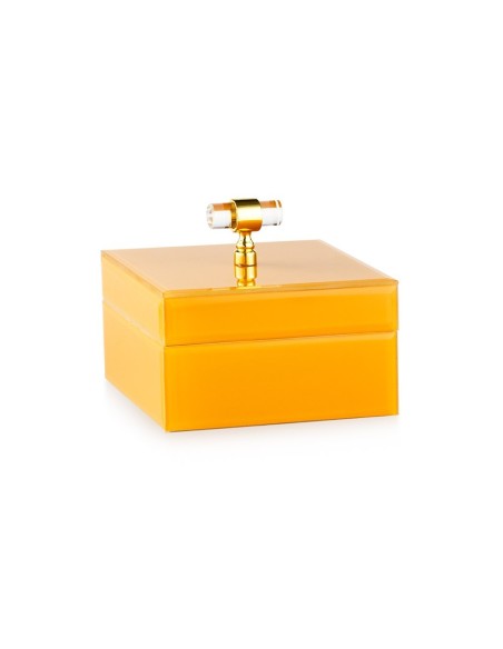 Portagioie grande in vetro ambra Jewel Emò