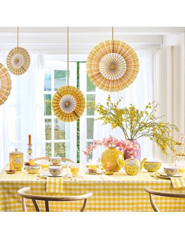 Vaso ovale in metallo Giallo Pip Studio